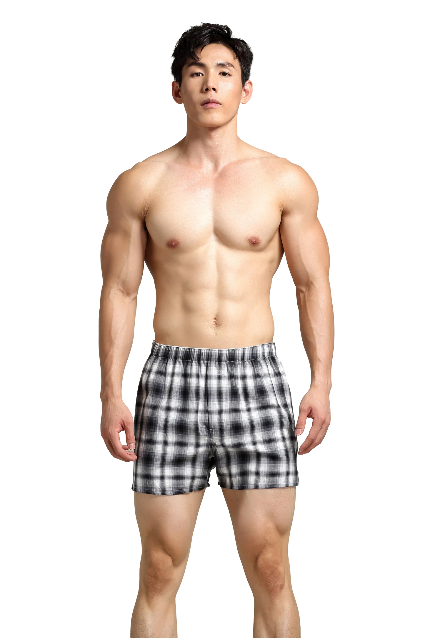 Men's Checkered Cotton Shorts - Comfortable & Relaxed Fit