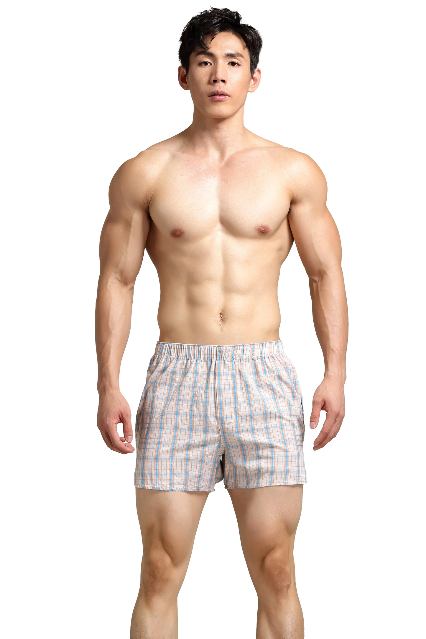 Men's Checkered Cotton Shorts - Comfortable & Relaxed Fit