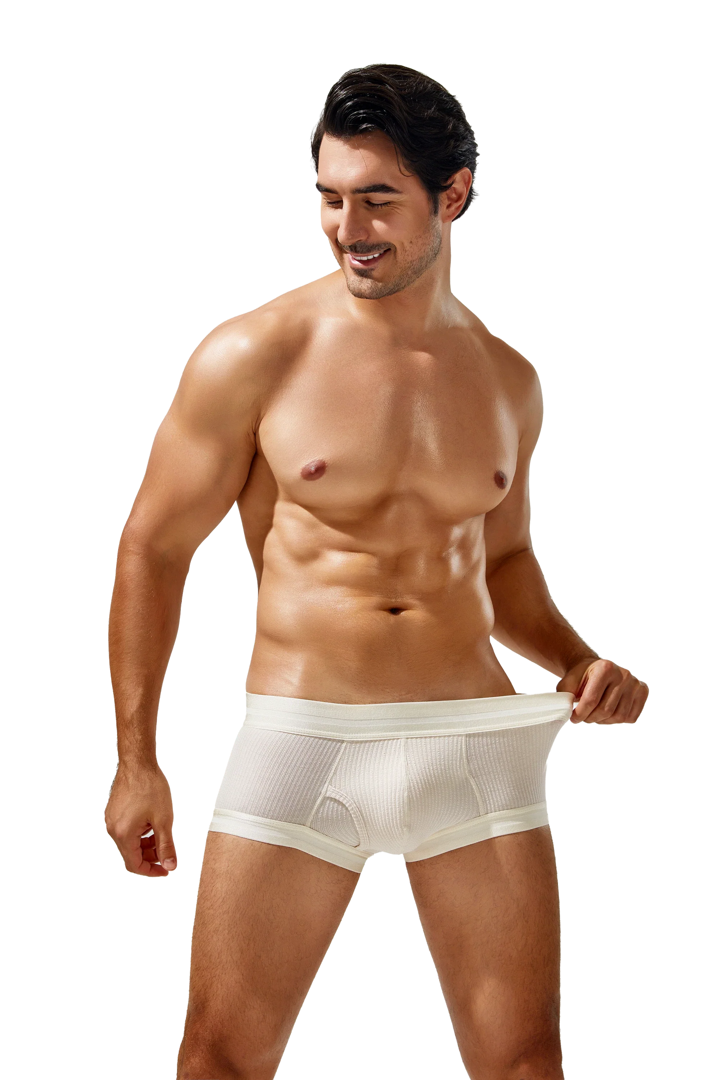 Men's Boxer Briefs , Breathable & Solid Colors