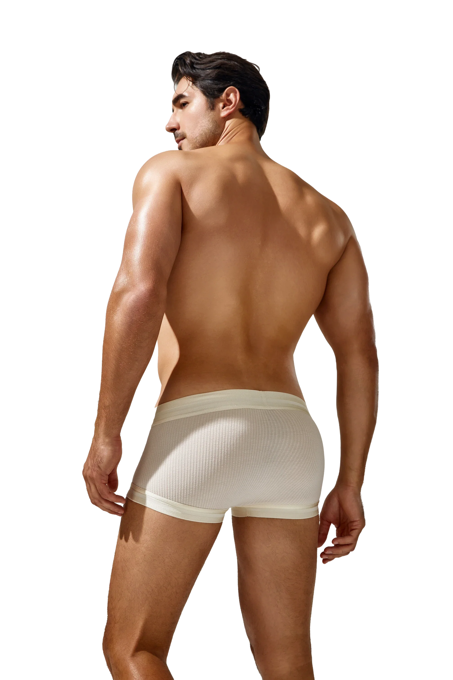 Men's Boxer Briefs , Breathable & Solid Colors