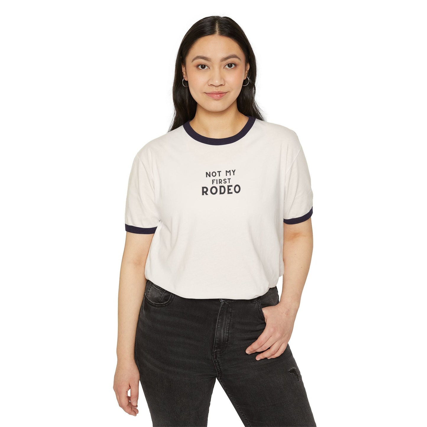 Not My First RODEO Ringer Tee, Cowgirl theme