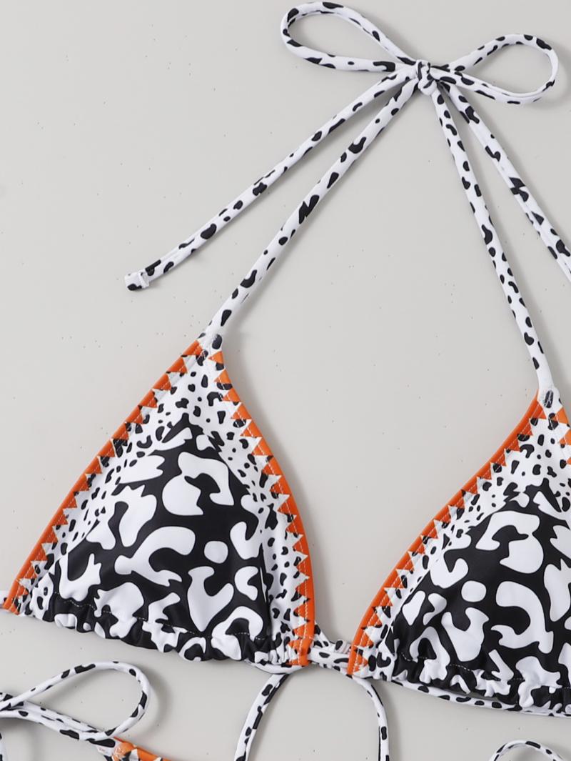Women's Leopard Print Swimwear Set