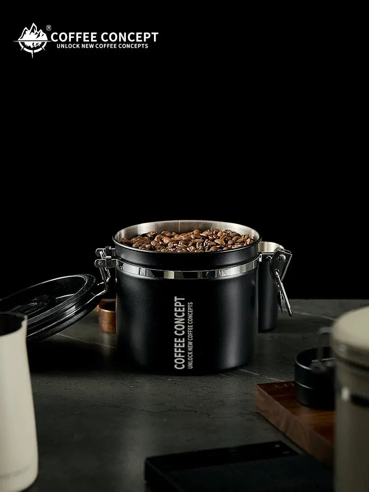 Best Airtight Coffee Canister for Fresh Beans - Vacuum Seal One-Way Valve 1.2L/1.5L Under $12