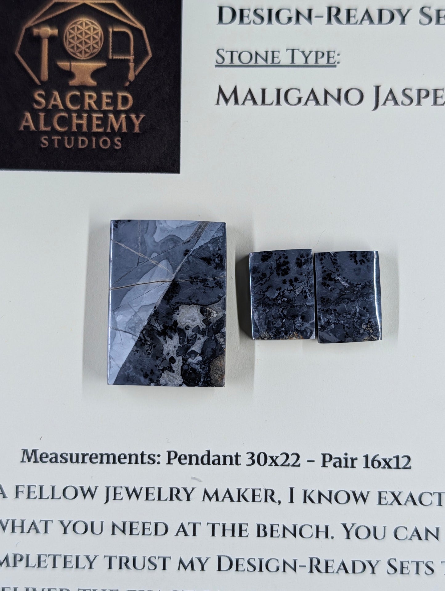 Rectangle Shape - Maligano Jasper - Design-Ready Set