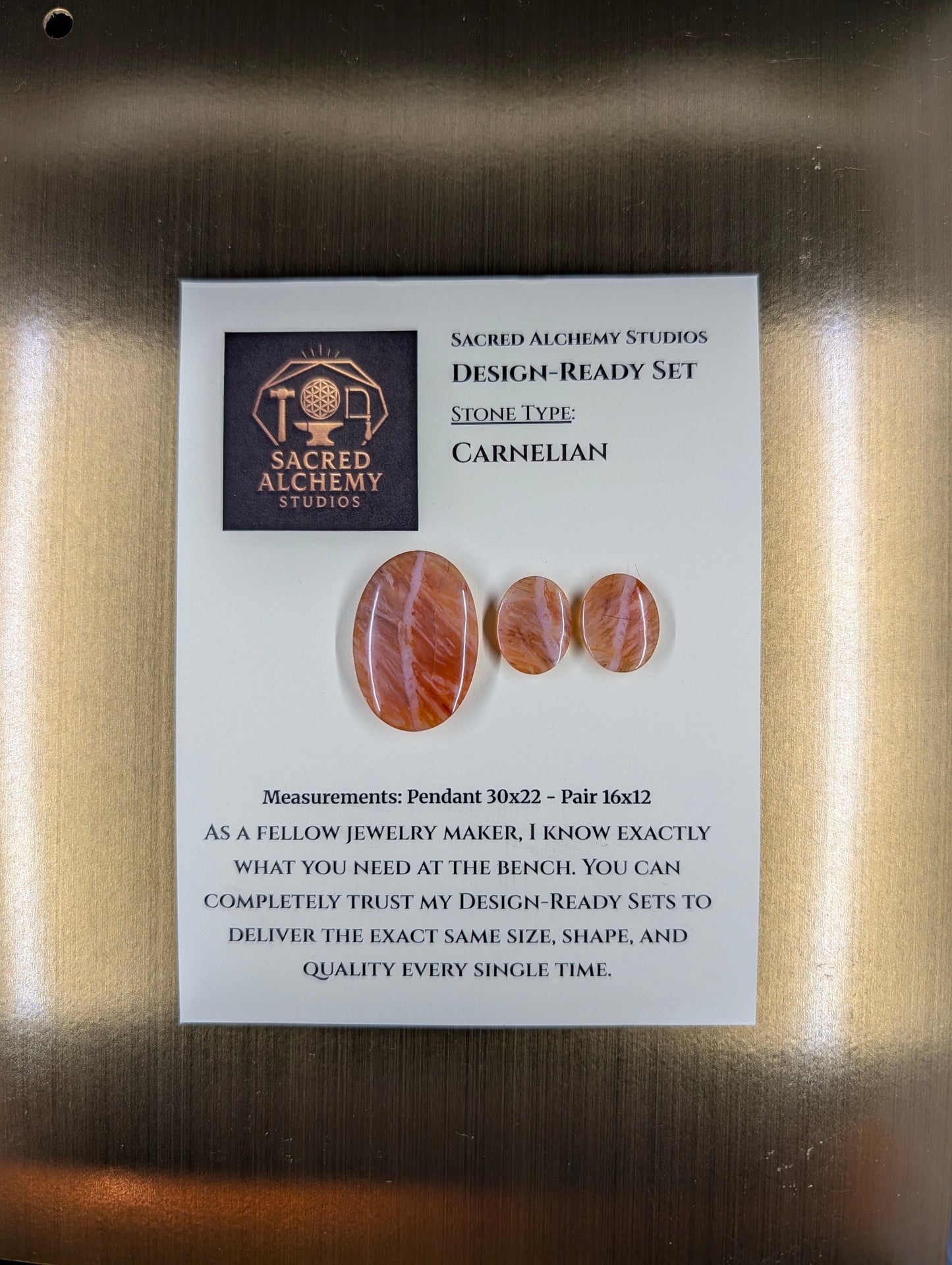 Oval Shape - Carnelian - Design-Ready Set