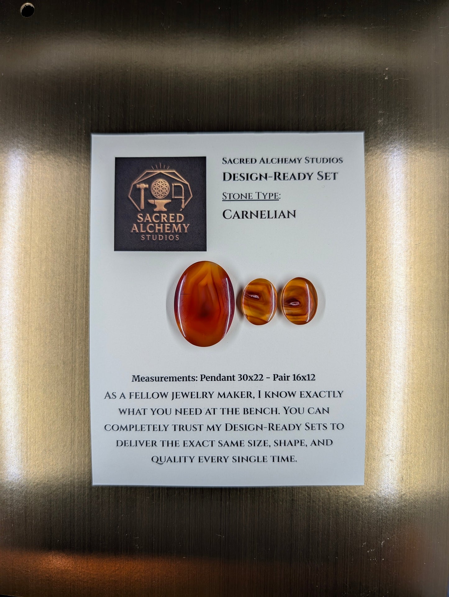 Oval Shape - Carnelian - Design-Ready Set