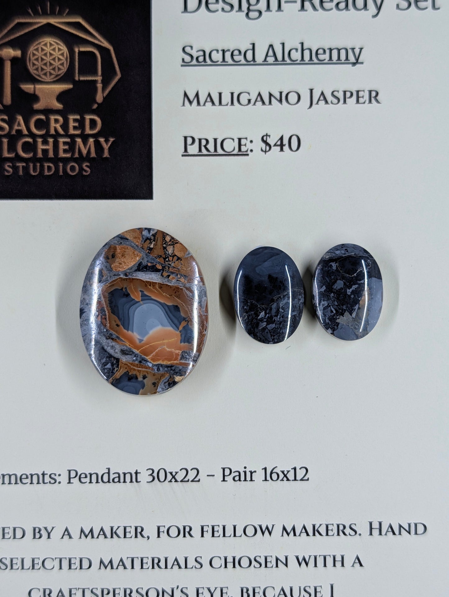Oval Shape - Maligano Jasper - Design-Ready Set