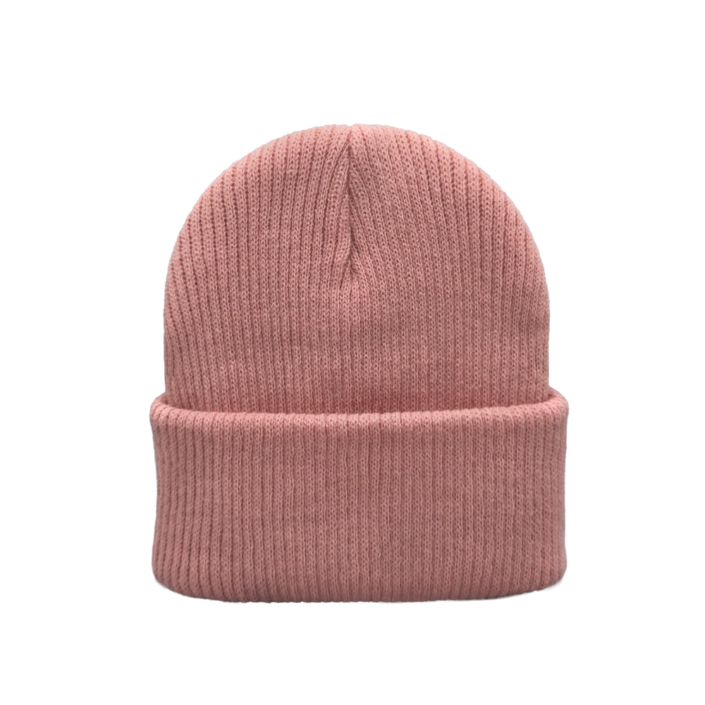 Kids Knit Beanie, No Logo, Traditional Cuffed Beanie