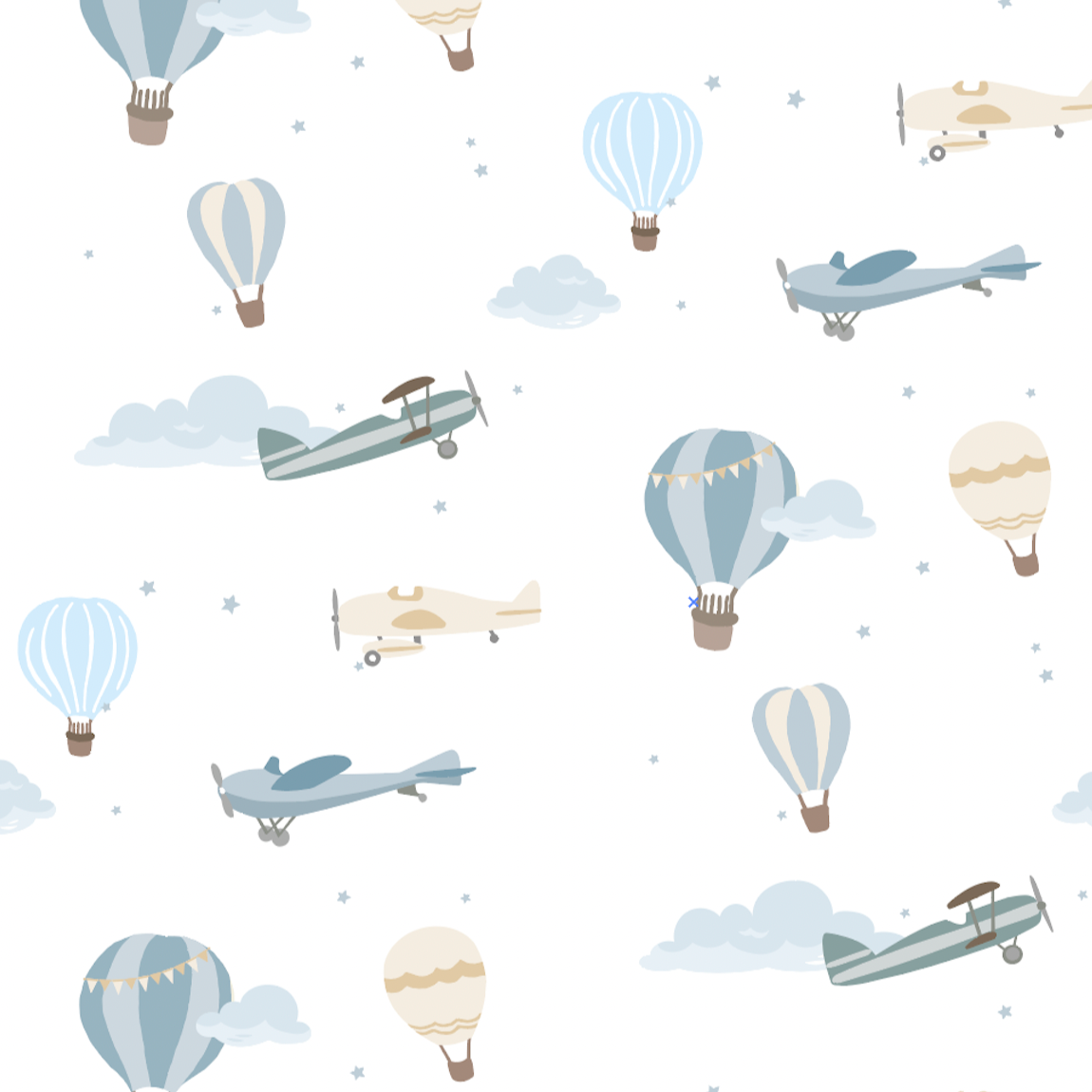Little Airplanes Pima Cotton Baby One-Piece Pajamas