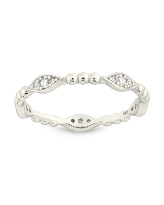 Sterling Silver Lydia CZ Bubble Ring