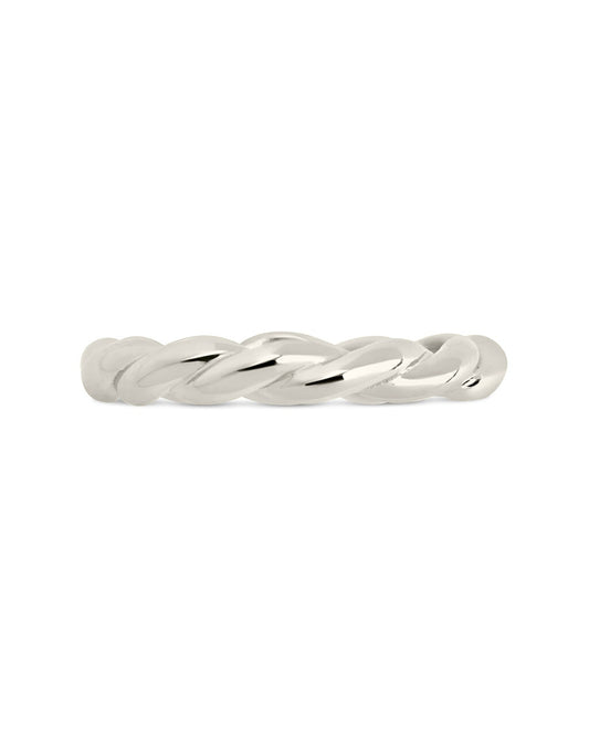 Sterling Silver Nixie Twist Band Ring