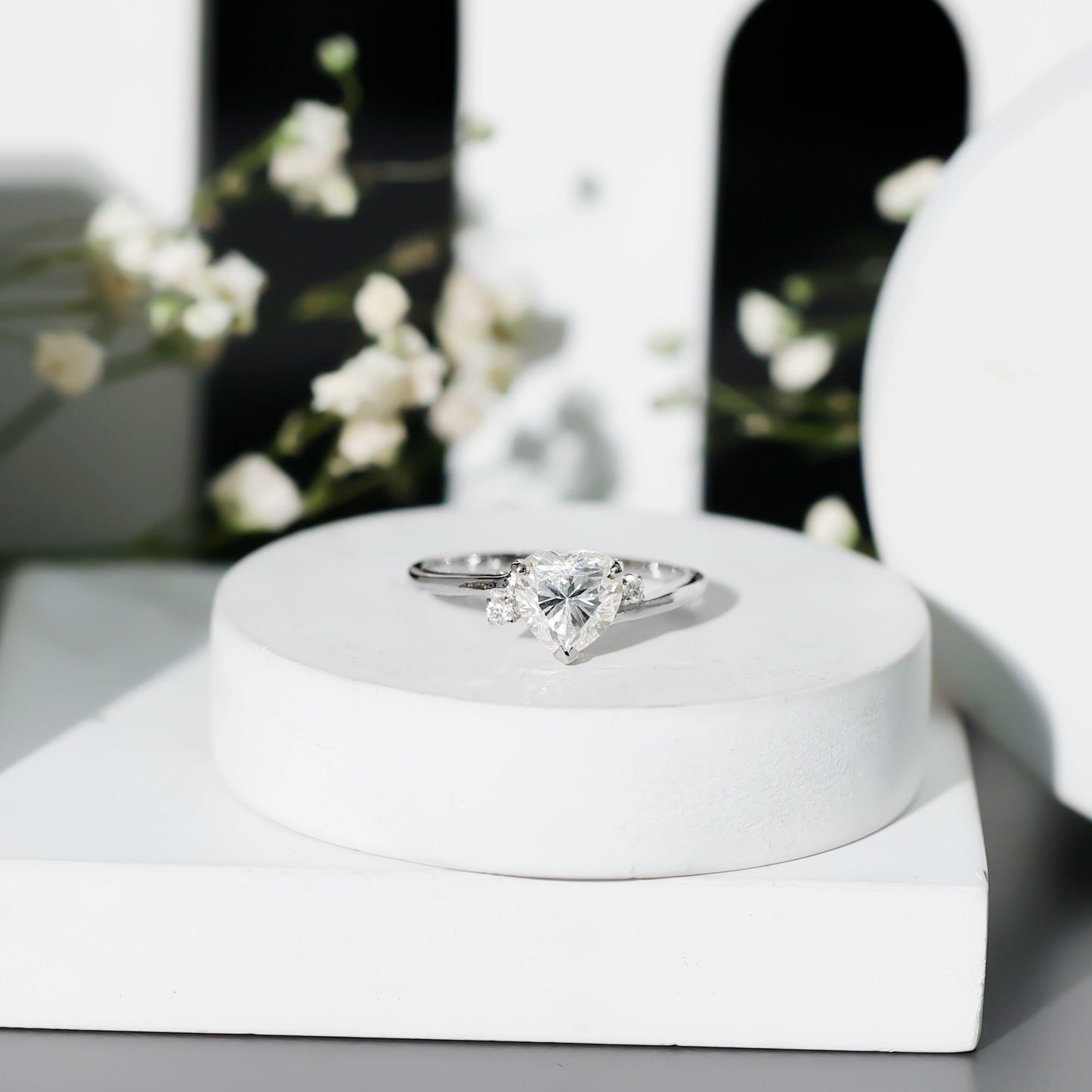 7 mm Heart Lab Grown Diamond Proposal Ring For Her