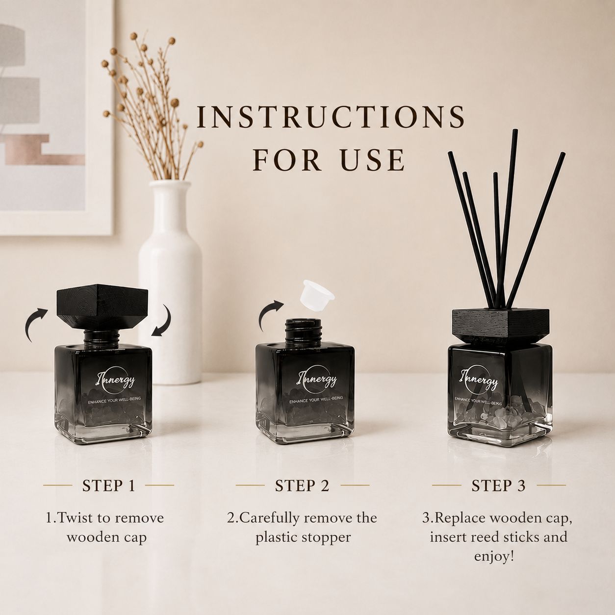 Limited Edition: Christmas Morning Crystal-Enhanced Reed Oil Diffuser, 100ml