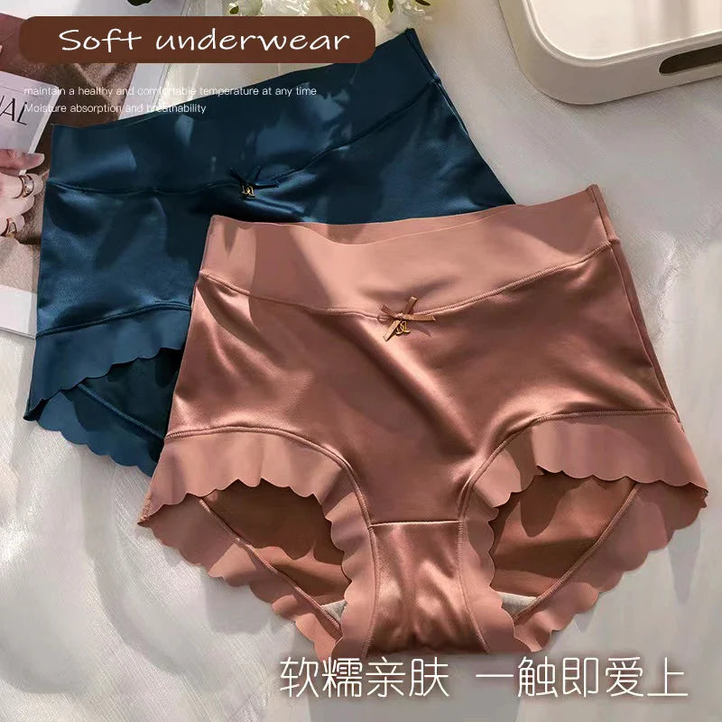 Women's Soft Comfortable Cotton/Silk Briefs High Waist