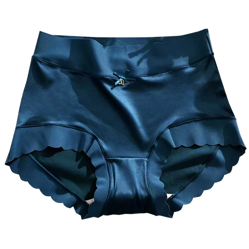 Women's Soft Comfortable Cotton/Silk Briefs High Waist