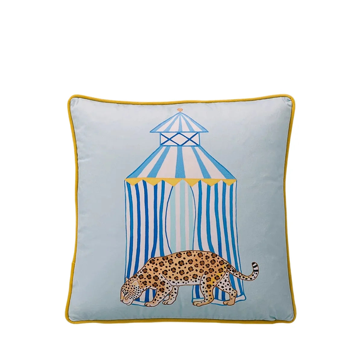 Tiger Home Cushion Velvet Cover Cheetah With Ginger Jar Decorative Pillow Case