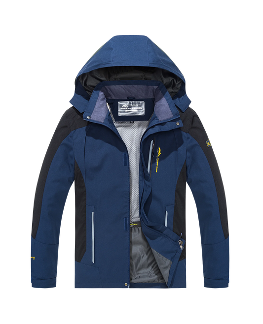 Men's Waterproof Hiking Jacket Large Size Windproof Windbreaker