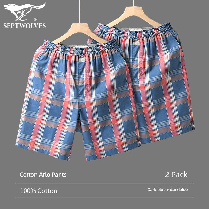 SEPTWOLVES Cotton Large Size Household Underwear Sports Men