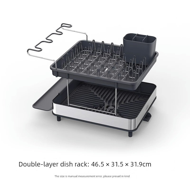 Stainless Steel Bowl Dish Tableware Drain Rack
