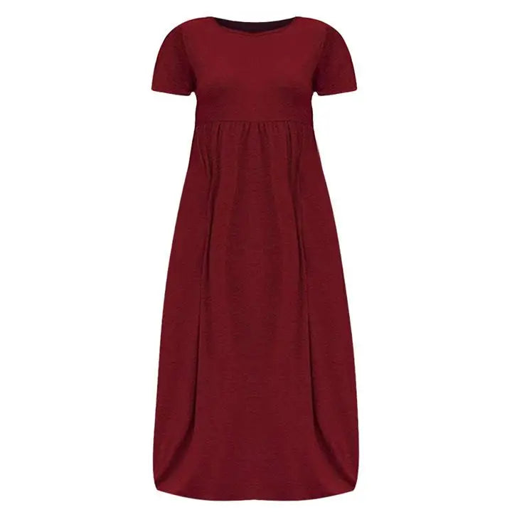 Summer Long Casual Dres Women High Waist Street Sle H Version Cotton Linen Skirt Big Size Fem Faionable Gown