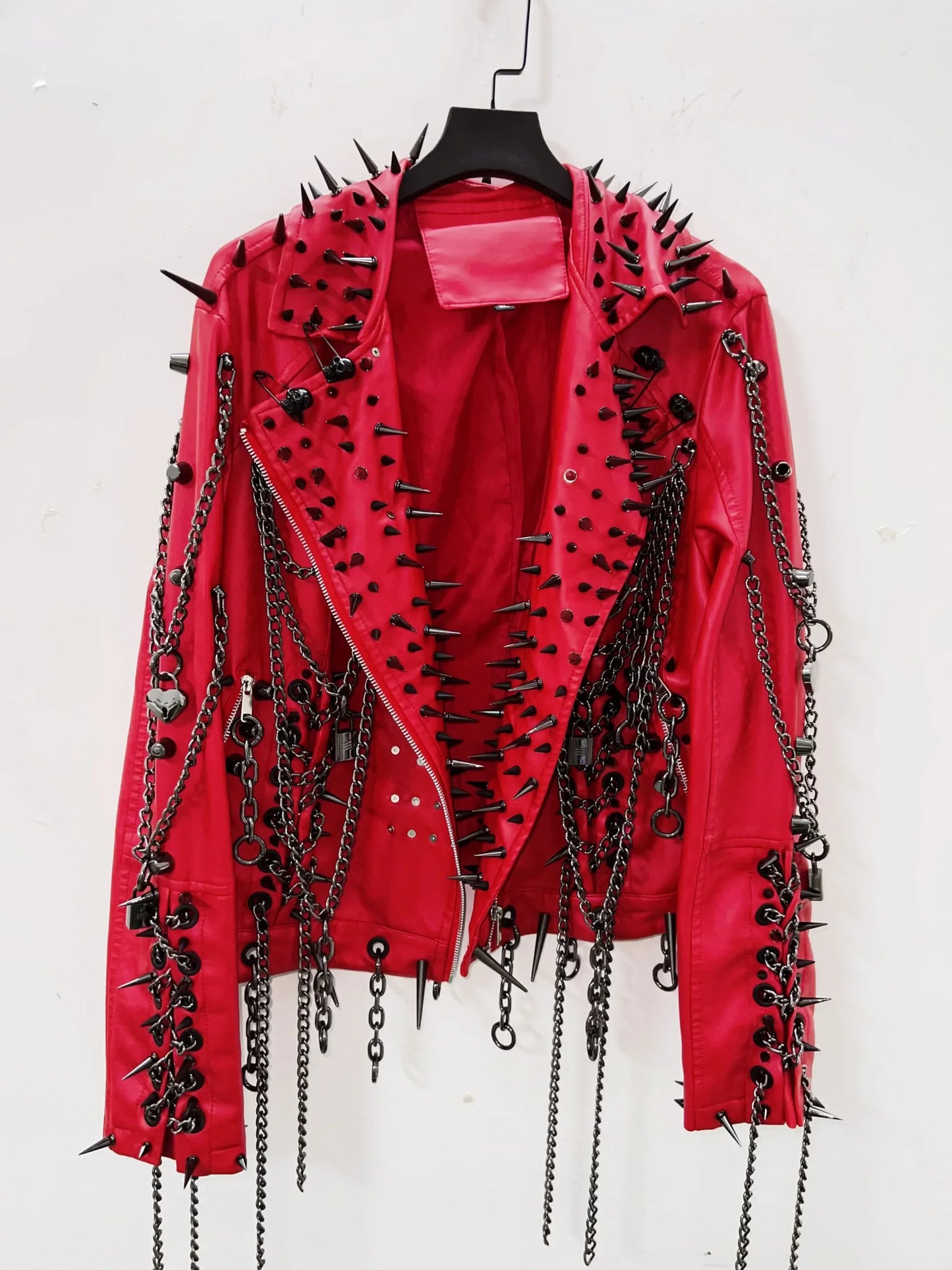 Vintage Leather Jacket gothic style