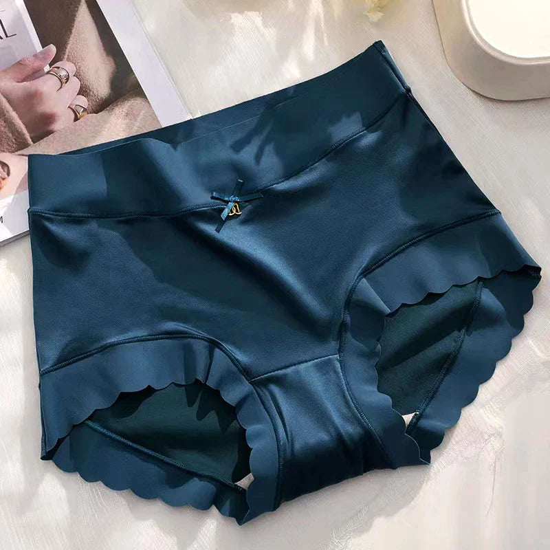 Women's Soft Comfortable Cotton/Silk Briefs High Waist