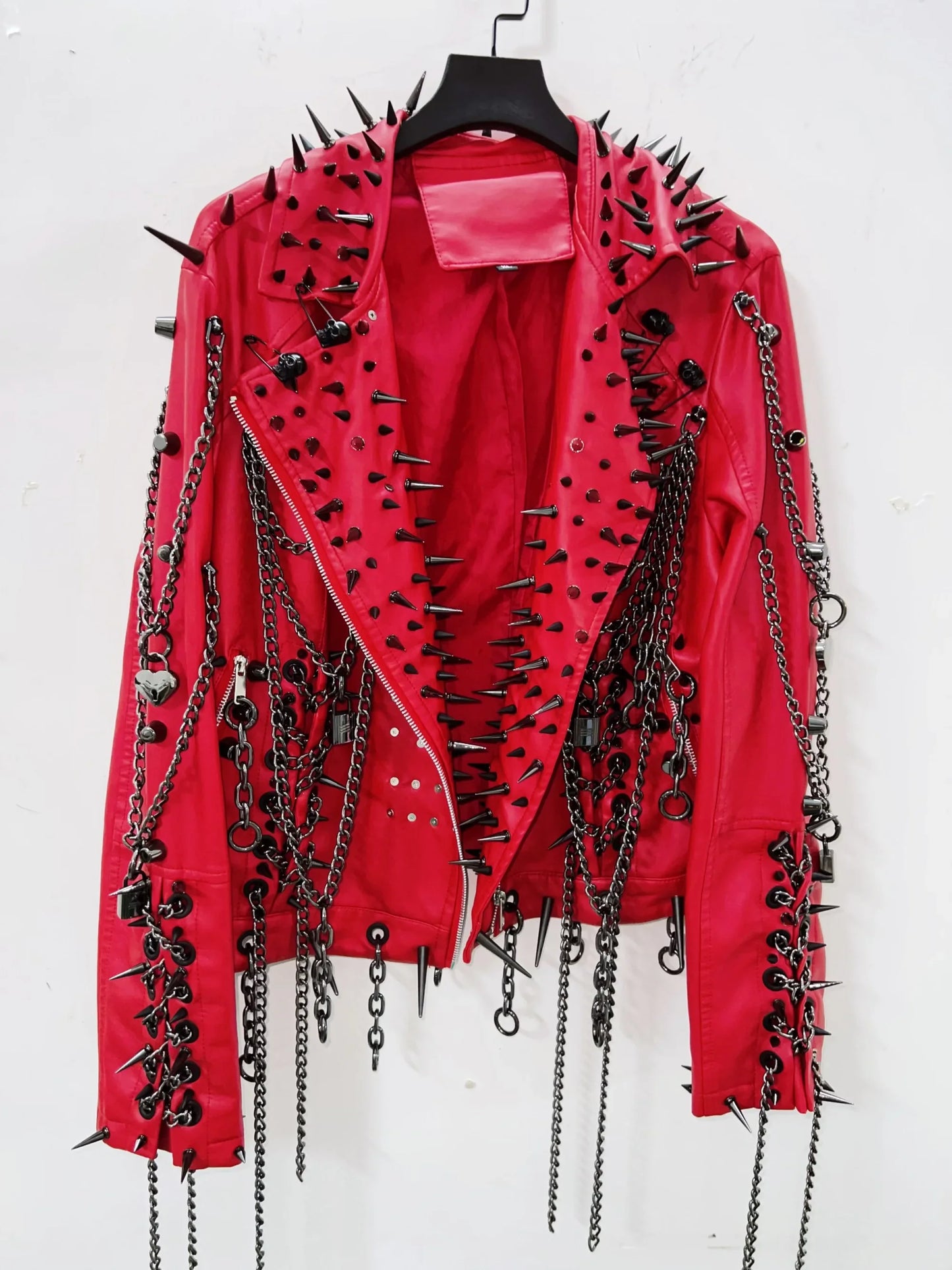 Vintage Leather Jacket gothic style