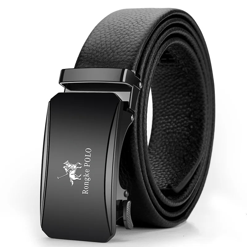 Men's Genuine Leather Belt Adjustable Waistband