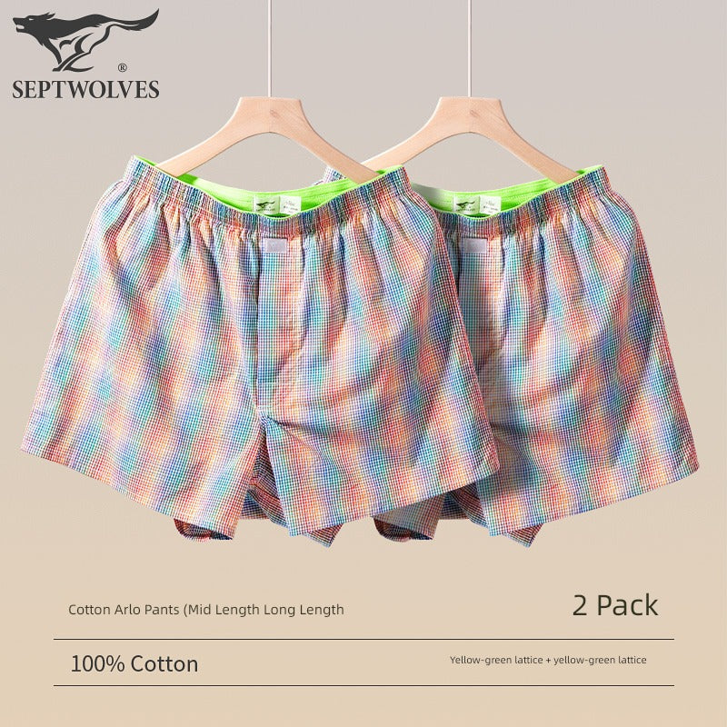 SEPTWOLVES Cotton Large Size Household Underwear Sports Men
