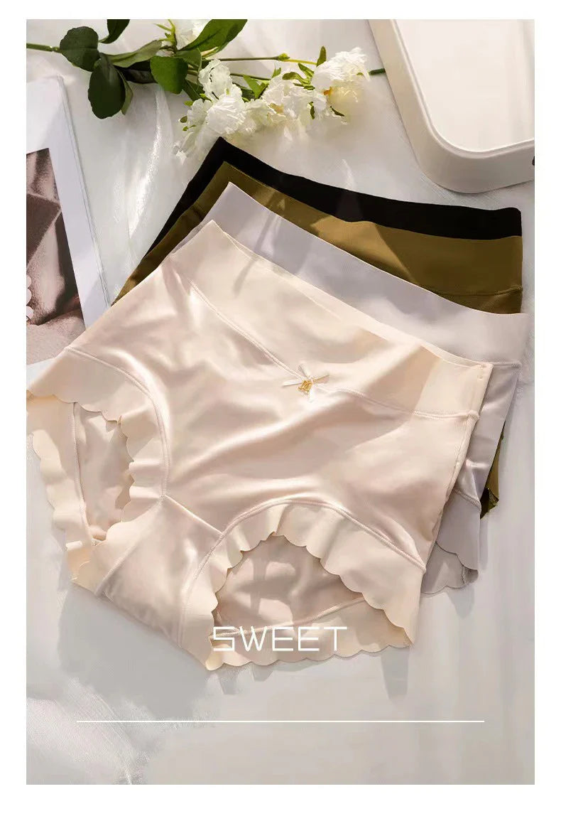 Women's Soft Comfortable Cotton/Silk Briefs High Waist