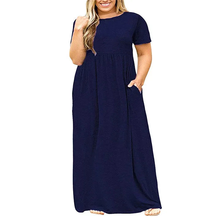 Summer Long Casual Dres Women High Waist Street Sle H Version Cotton Linen Skirt Big Size Fem Faionable Gown