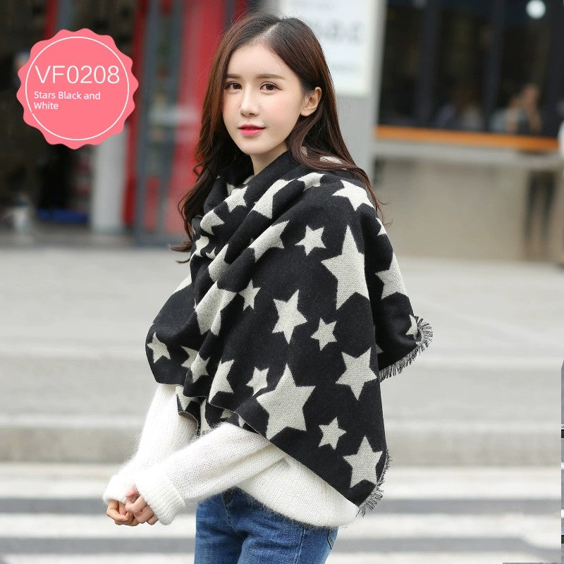 Women's Extra Large Scarf Long Double-Sided all season