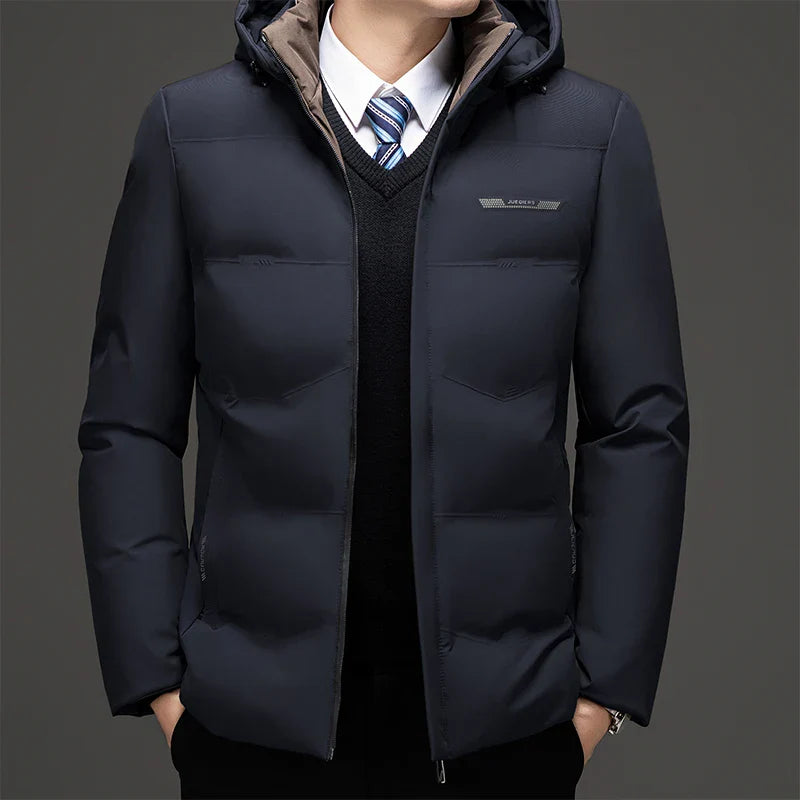 Men's High Quality Hooded Thick Warm Waterproof Parkas Coat Jacket