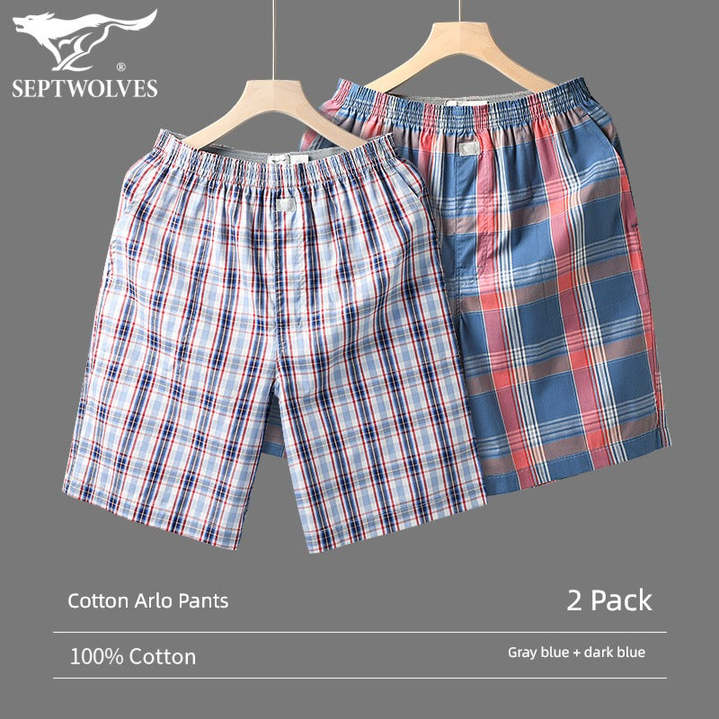 SEPTWOLVES Cotton Large Size Household Underwear Sports Men