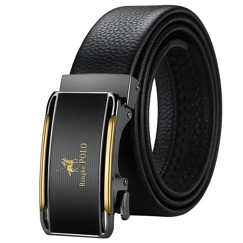 Men's Genuine Leather Belt Adjustable Waistband