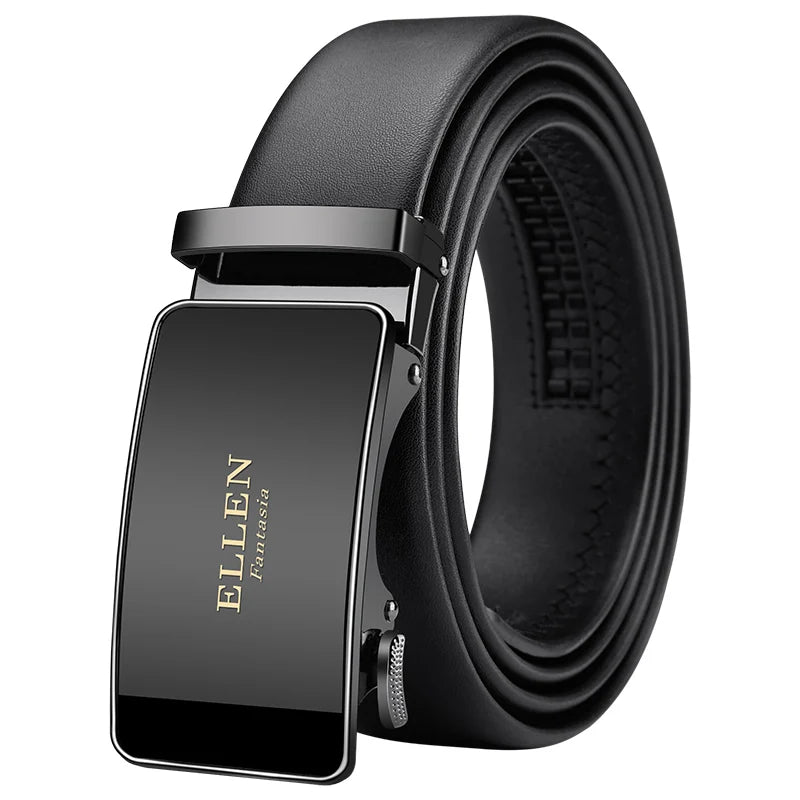 Men's Genuine Leather Belt Adjustable Waistband