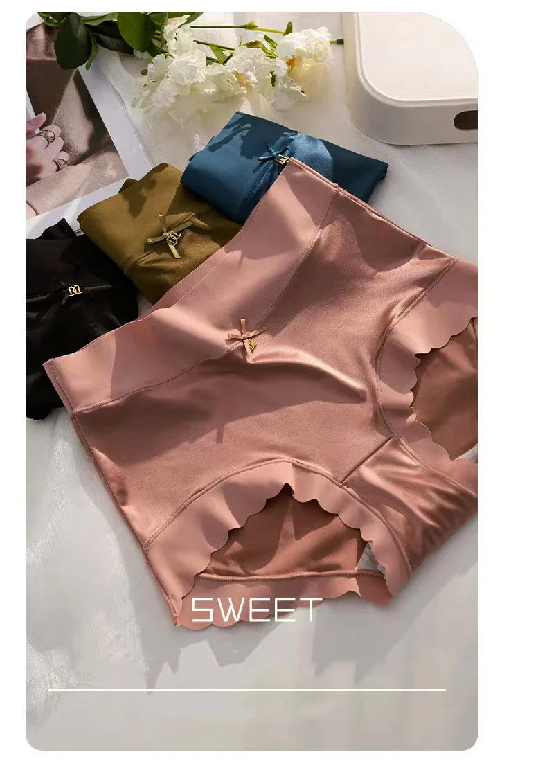 Women's Soft Comfortable Cotton/Silk Briefs High Waist