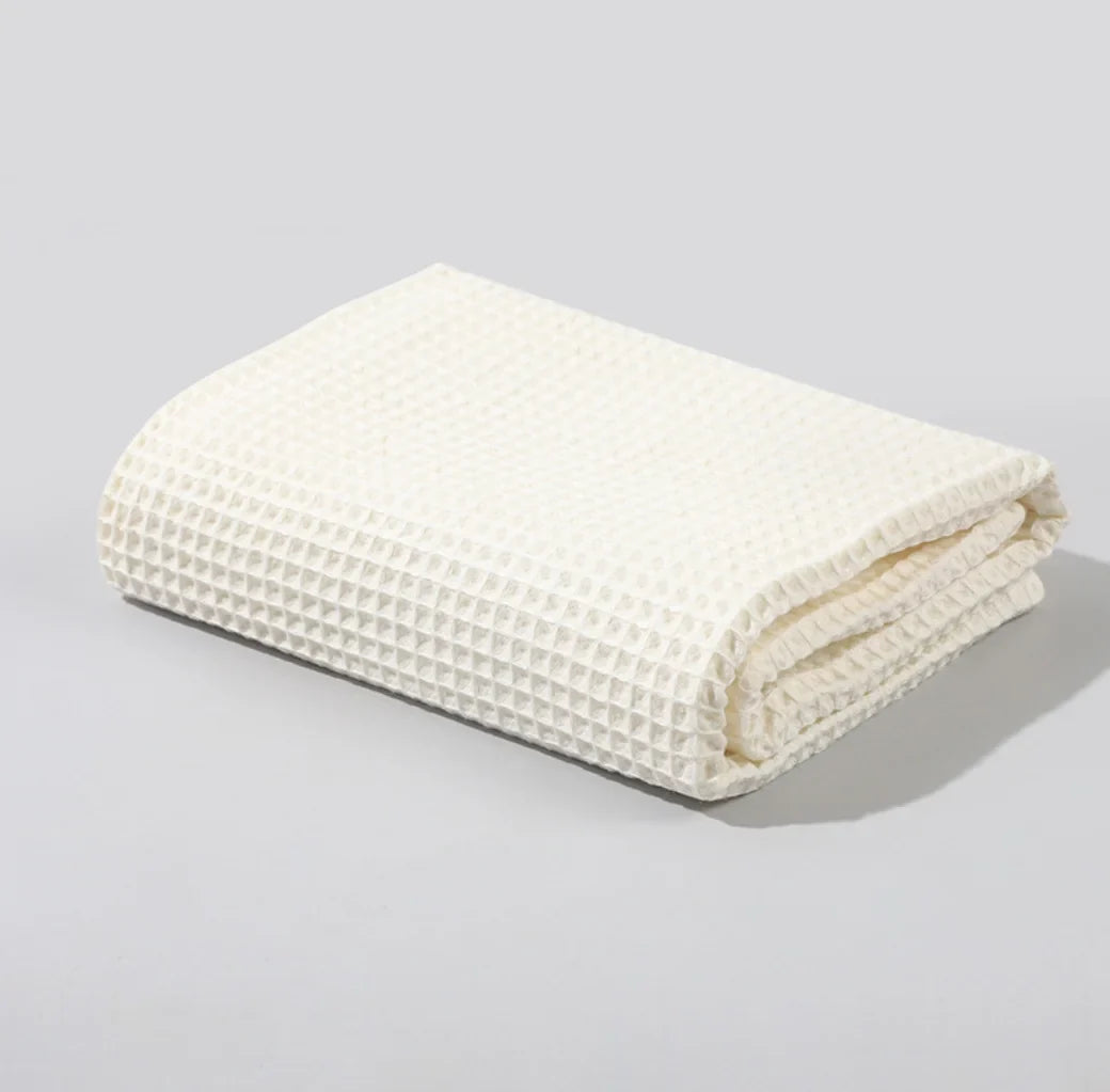 Newborn Baby Blanket for Girls Boys Swaddle Wrap Waffle Soft Cotton Soft Receiving Baby Blanket Toddler Crib Blanket Essentials Stuff