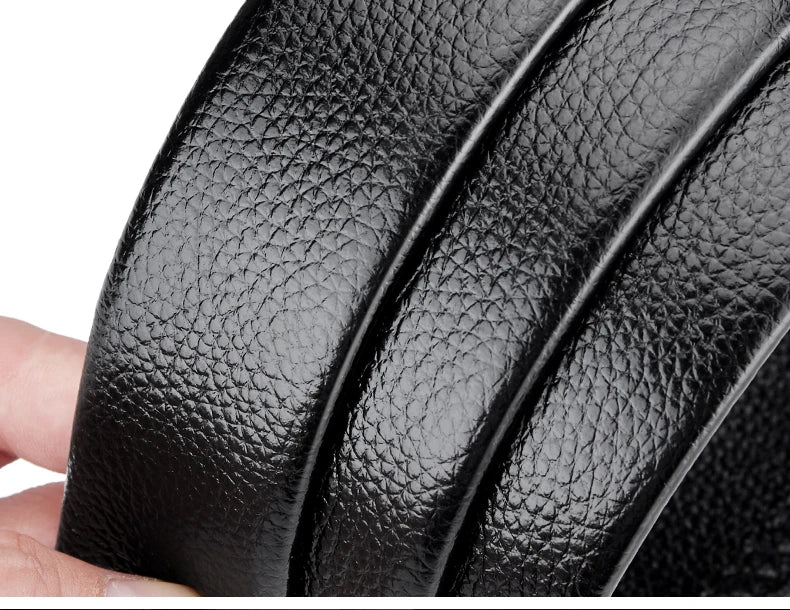 Men's Genuine Leather Belt Adjustable Waistband