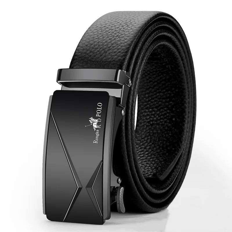 Men's Genuine Leather Belt Adjustable Waistband