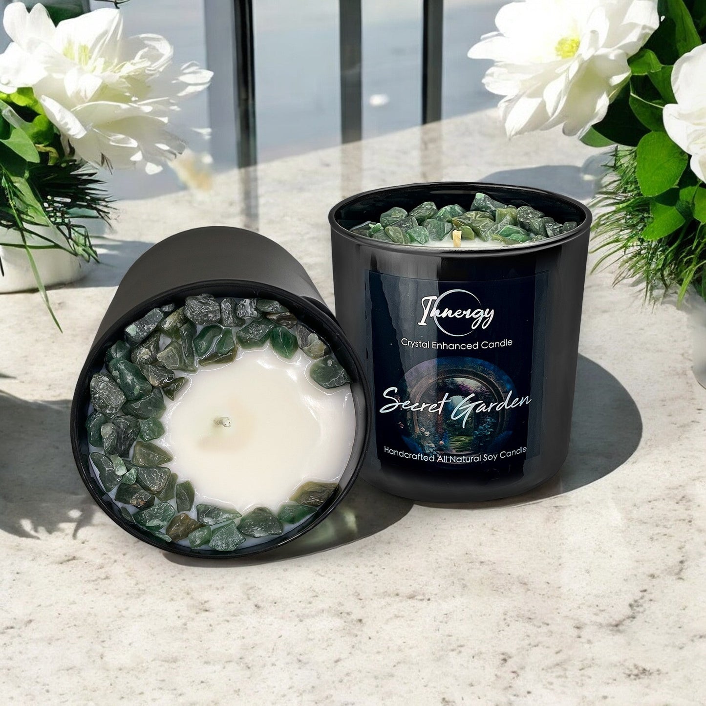 Secret Garden Crystal Candle, 10oz