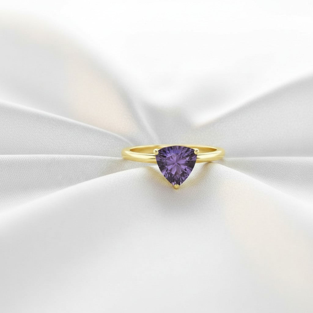 Infinity Ring<br>Trilliant Cut • Small 7mm