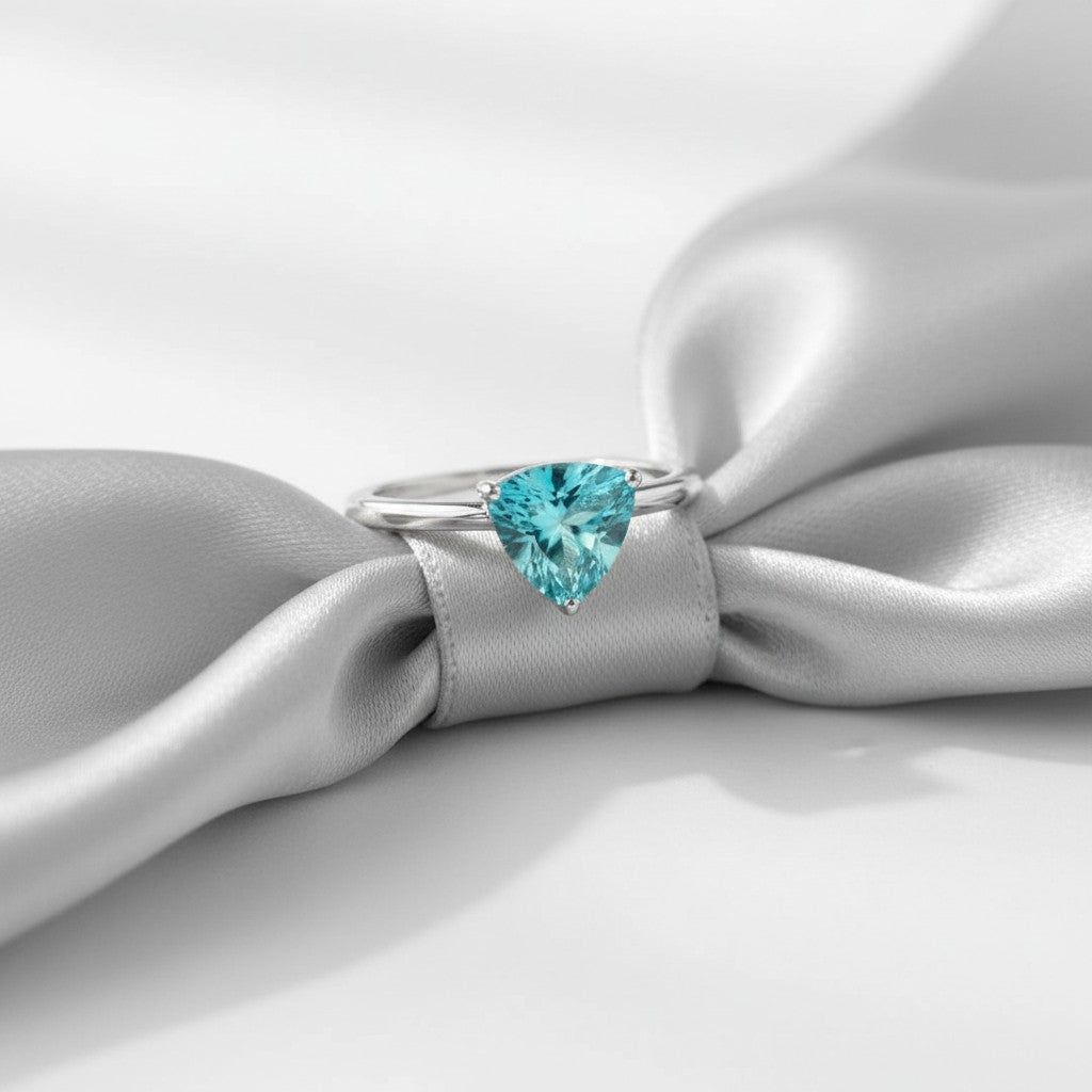 Infinity Ring<br>Trilliant Cut • Small 7mm