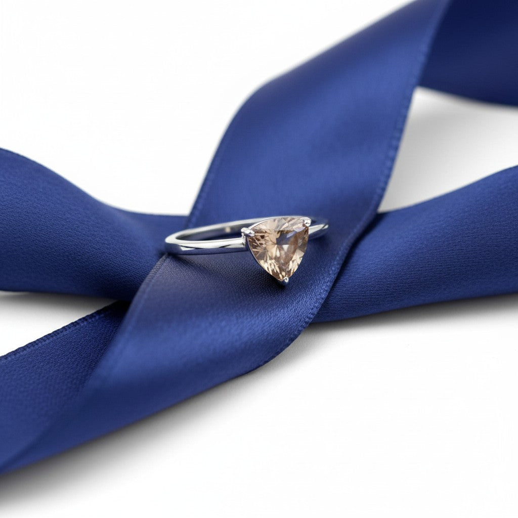 Infinity Ring<br>Trilliant Cut • Small 7mm