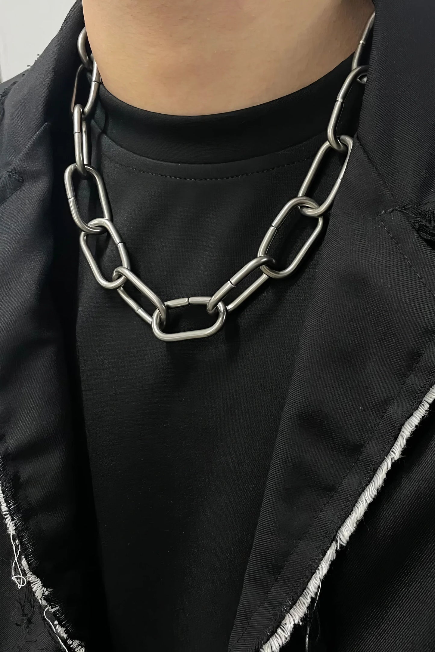 Metal Street Style Necklace Set
