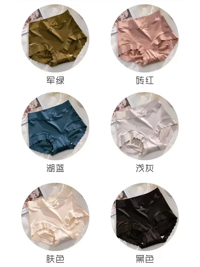 Women's Soft Comfortable Cotton/Silk Briefs High Waist