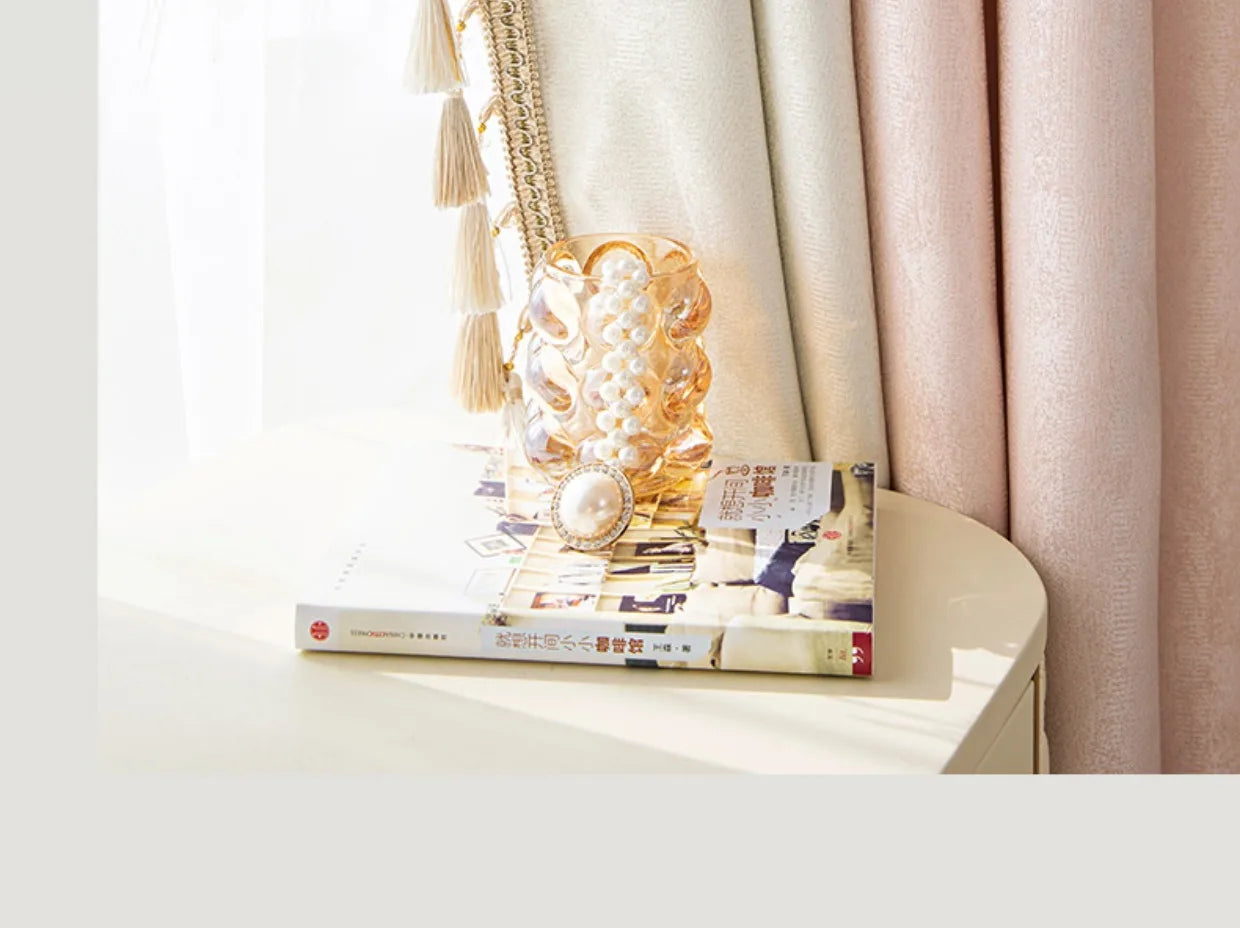 Pink Living Room Modern Bay Window Cloth Curtain Tulle Valance Drape C1139