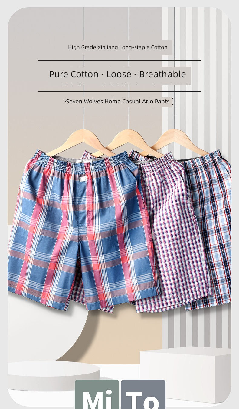 SEPTWOLVES Cotton Large Size Household Underwear Sports Men