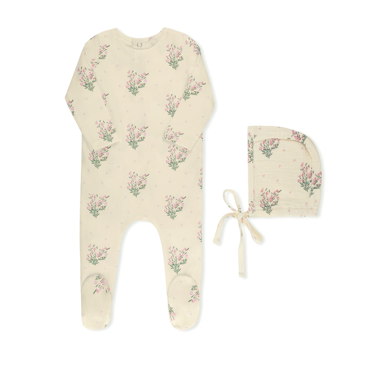 Scattered Floral Layette set