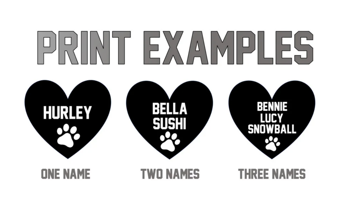 HEART U MOST ♡ gray sweatshirt with personalized heart paw print